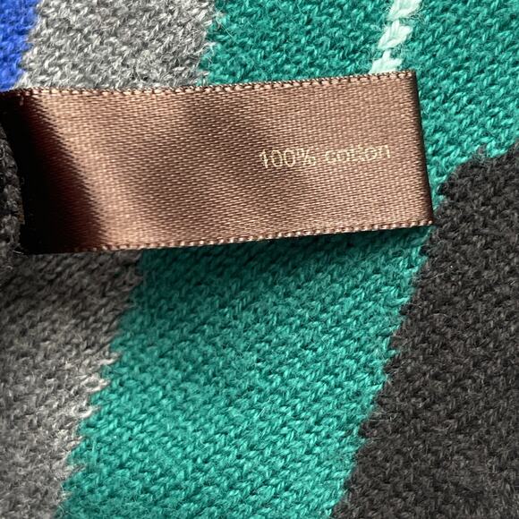 The Limited Argyle 90s Sweater Vest Black Green Blue Medium - Picture 7 of 7